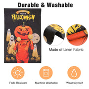DIY Halloween Flag Double Sided Small Front Door Flag 12x18"
