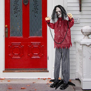 DIY 5ft Halloween Animatronics Standing Zombie Sound & Touch Activated