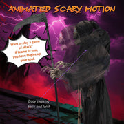 DIY Grim Reaper Animatronic 6ft Outdoor Halloween Decoration