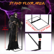 DIY Grim Reaper Animatronic 6ft Outdoor Halloween Decoration