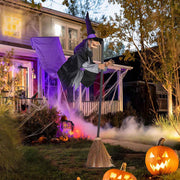 DIY 9ft Hovering Witch Halloween Animatronic Decor