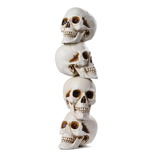 DIY Life Size Plastic Skulls in Bulk 4ct/pk Halloween Decorations