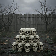 DIY Life Size Plastic Skulls in Bulk 4ct/pk Halloween Decorations