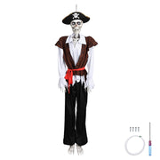 DIY Halloween Decor 5.4 ft. Skeleton Prop Posable Full Body