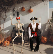 DIY Halloween Decor 5.4 ft. Skeleton Prop Posable Full Body