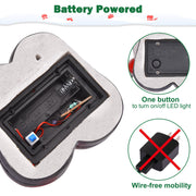 DIY Santa Snowman Figurine with Light Christmas Gift 12"