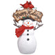 DIY Santa Snowman Figurine with Light Christmas Gift 12"
