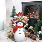 DIY Santa Snowman Figurine with Light Christmas Gift 12"