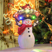 DIY Santa Snowman Figurine with Light Christmas Gift 12"