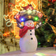 DIY Santa Snowman Figurine with Light Christmas Gift 12"