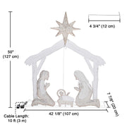 DIY 4ft Chasing Light Up Nativity for Yard Outdoor Christmas