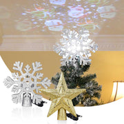 DIY Light Up Christmas Tree Topper Rotating Projector