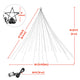 DIY 20ft Flagpole Christmas Tree Lights - 4840 Warm White LEDs
