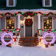 DIY 5ft Giant Outdoor Lighted Christmas Wreath