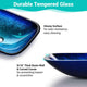 DIY 20x15 inch Glass Vessel Sink & Waterfall Faucet Blue