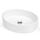 DIY Oval Vessel Bathroom Porcelain Sink w/ Drain