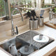DIY 23" Undermount Single Stainless Kitchen Sink with Drain Basin Rack