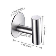 DIY Towel Hooks Double Robe Hooks Stainless Steel