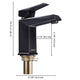 DIY Bathroom Faucet Square Single Handle 6.8"H