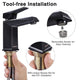 DIY Bathroom Faucet Square Single Handle 6.8"H