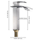 DIY Vessel Faucet Waterfall Single-Hole 10"H