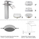 DIY Vessel Faucet Waterfall Single-Hole 10"H