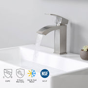 DIY Bathroom Faucet Single-Hole Square 7"H