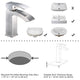 DIY Bathroom Faucet Single-Hole Square 7"H