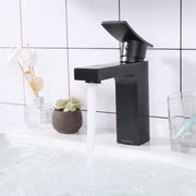 DIY Bathroom Faucet Single-Hole Square 7.5"H