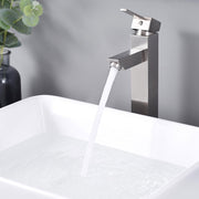 DIY Bathroom Vessel Faucet Single-Hole 12"H Square