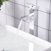 DIY Bathroom Vessel Faucet Single-Hole 12"H Square