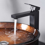 DIY Vessel Sink Faucet Single-Hole 10.4"H Square