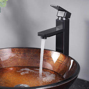 DIY Vessel Sink Faucet Single-Hole 11.8"H Square