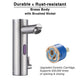 DIY Auto Sensor Touchless Bathroom Faucet Hot & Cold 8"