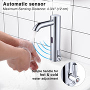 DIY Auto Sensor Touchless Bathroom Faucet Hot & Cold 10"