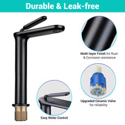 DIY Tall Vessel Sink Faucet Single-Hole 12"H