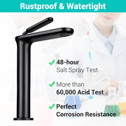 DIY Tall Vessel Sink Faucet Single-Hole 12"H
