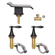 DIY 2-Handle Waterfall Bathroom Bathtub Faucet Oil Rubbed Bronze