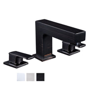 DIY Widespread Bathroom Faucet 3-Hole 2-Handle 4"H