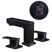 DIY Widespread Bathroom Faucet 3-Hole 2-Handle 4"H