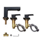 DIY Widespread Bathroom Faucet 3-Hole 2-Handle 4"H