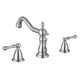 DIY Bathroom Widespread Faucet with Drain 2-Handle 6"H