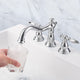 DIY Bathroom Widespread Faucet 2-Handle Hot & Cold 6"H