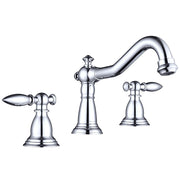 DIY Bathroom Widespread Faucet 2-Handle Hot & Cold 6"H