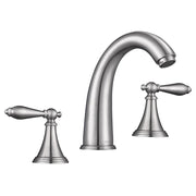 DIY Bathroom Widespread Faucet 2-Handle Hot & Cold 6.7"H