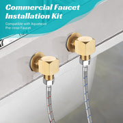 DIY Commercial Faucet Fittings G1/2"(BSP) Male Brass Elbow Kit