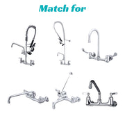 DIY Commercial Faucet Fittings G1/2"(BSP) Male Brass Elbow Kit