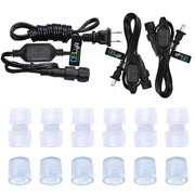 DIY 150ft Waterproof LED Rope Light Blue 120V Plug-in
