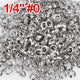 DIY 1/4" #0 Nickel Grommets and Washers Pack 2000