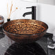 Bathroom Lavatory Round Tempered Glass Sink Antique Totem